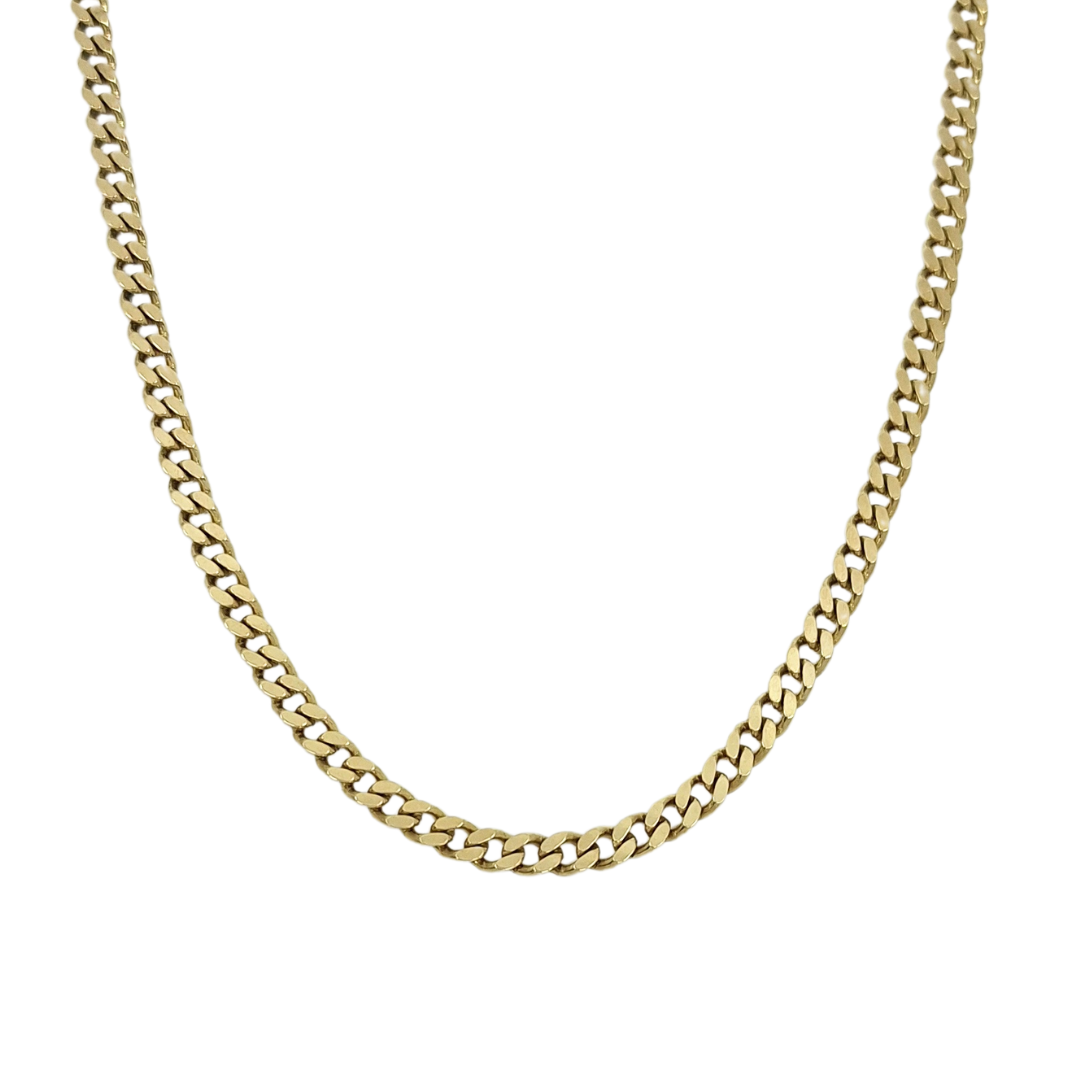 9ct Yellow Gold Curb Chain 20"