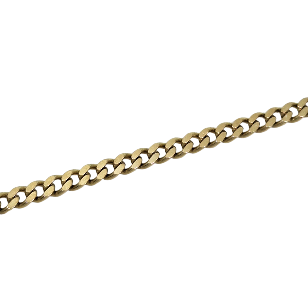 9ct Yellow Gold Curb Chain 20"