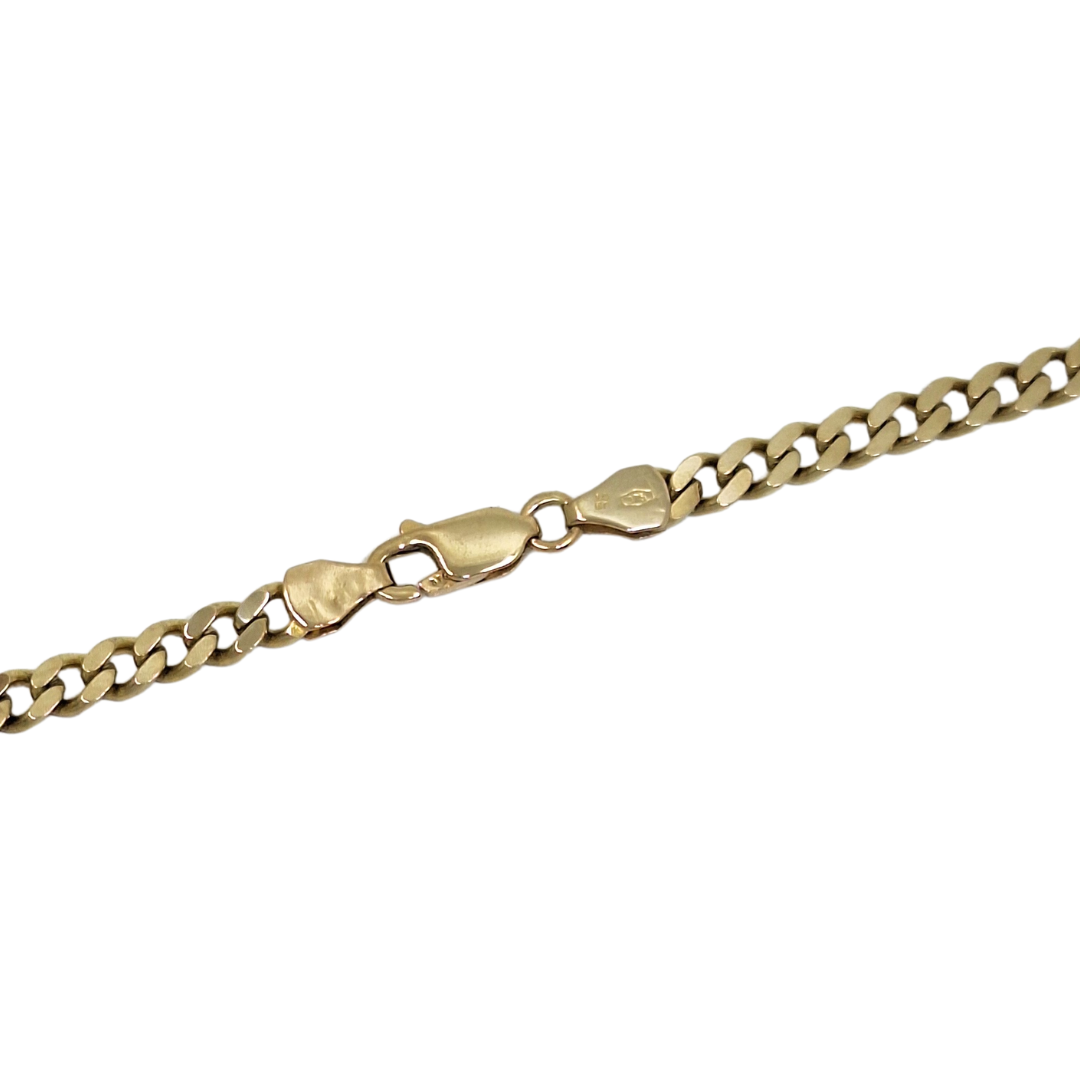 9ct Yellow Gold Curb Chain 20"