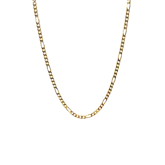 9ct Yellow Gold Figaro Chain 18"