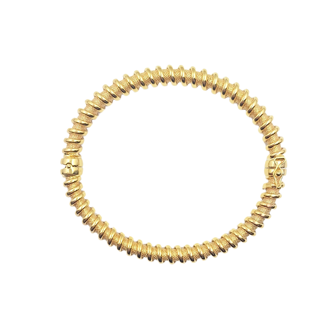 9ct Yellow Gold Fancy Bangle