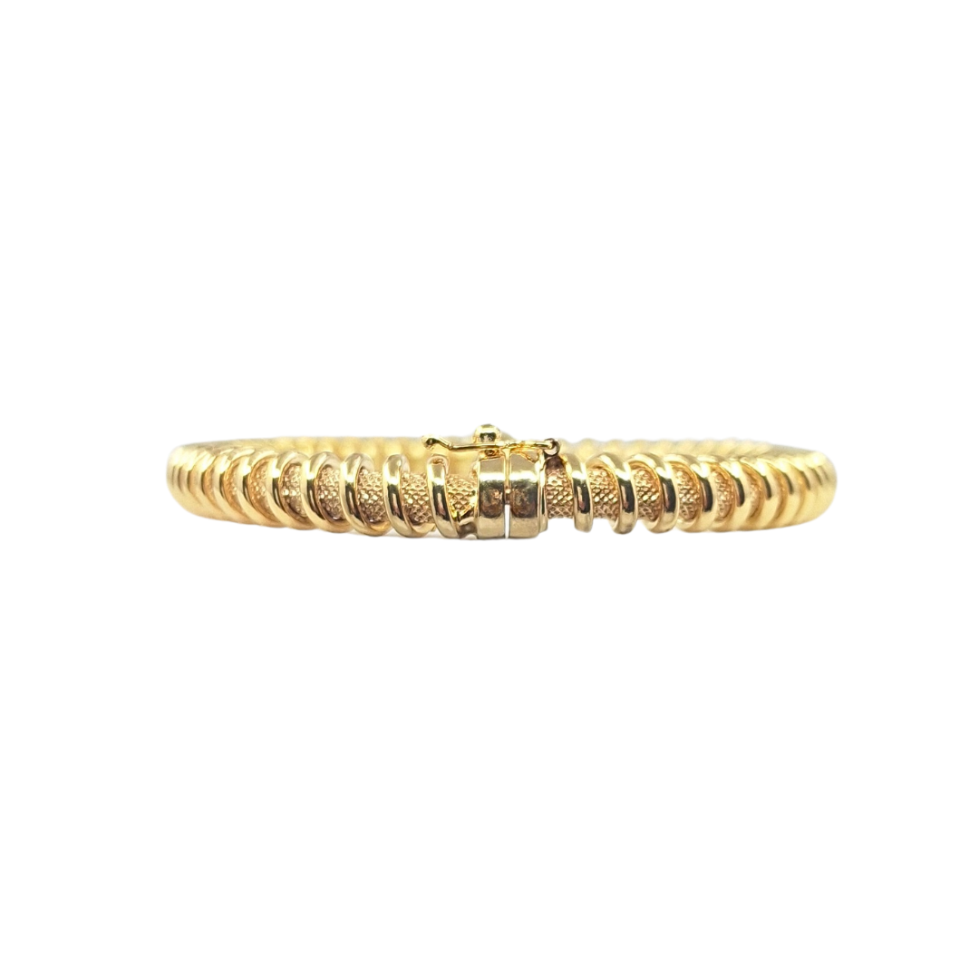 9ct Yellow Gold Fancy Bangle
