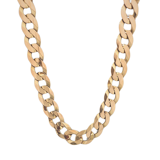 9ct Yellow Gold Curb Chain 24"