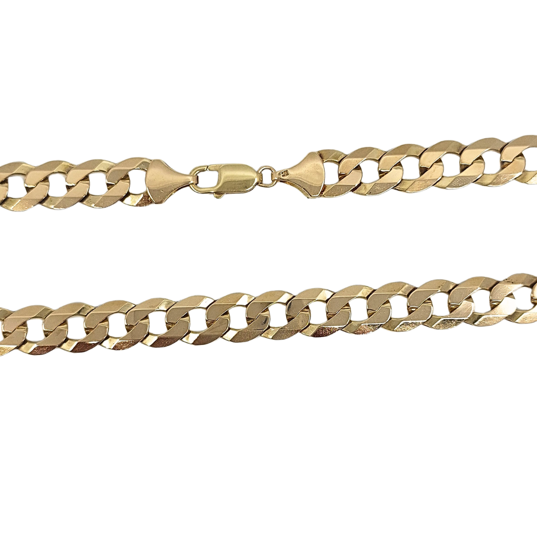 9ct Yellow Gold Curb Chain 24"