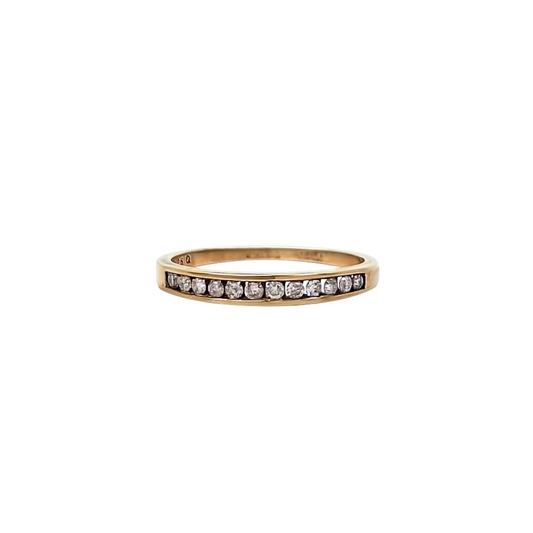 9ct Yellow Gold Diamond Eternity Ring 0.25ct