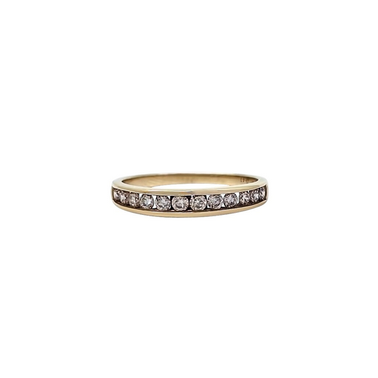 9ct Yellow Gold Diamond Eternity Ring 0.41ct