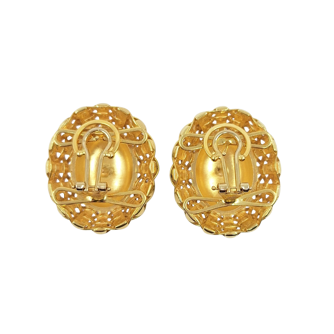 18ct Yellow Gold Black Stone Earrings & Ring Set