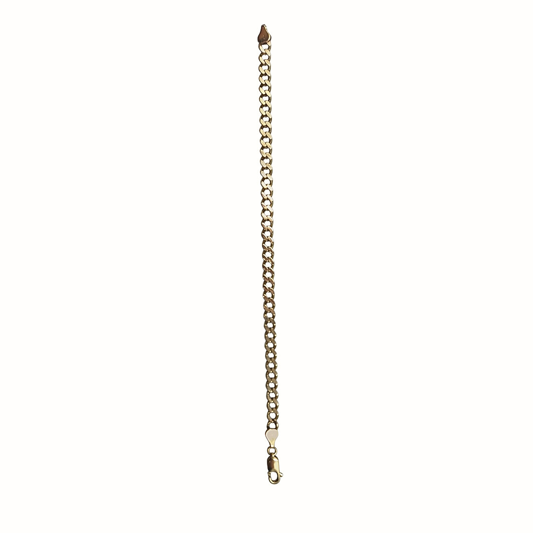 9ct Yellow Gold Curb Bracelet 7.5"