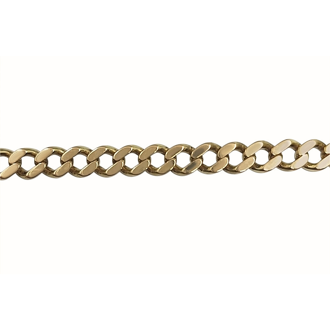 9ct Yellow Gold Curb Bracelet 7.5"