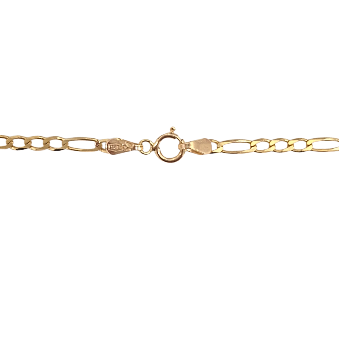 9ct Yellow Gold Diamond Pendant & Chain 22"