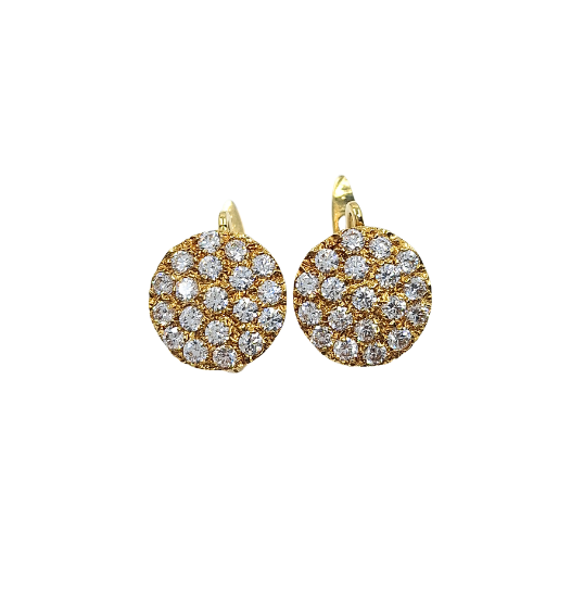 18ct Yellow Gold CZ Pendant & Earrings Set