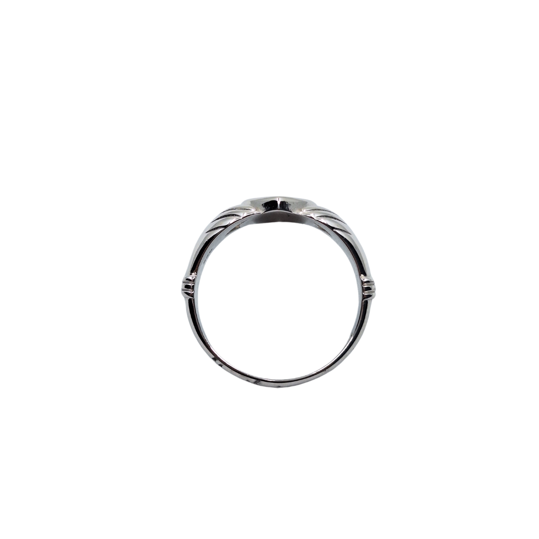 Silver Plain Claddagh Gents Ring