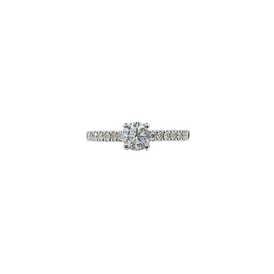 Platinum Diamond Solitaire Ring 1ct