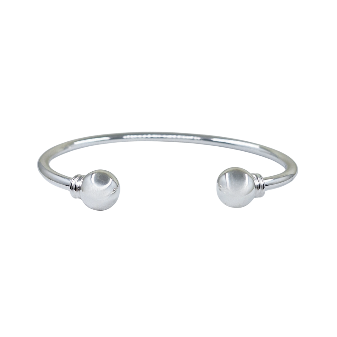 Silver Gents Torque Bangle
