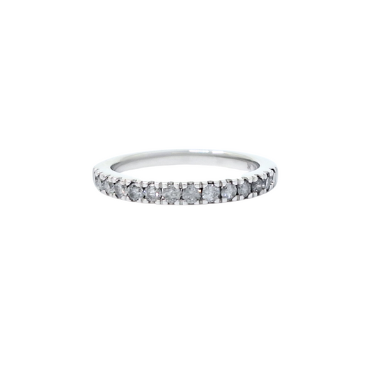 10ct White Gold Diamond Half Eternity Ring 0.50ct