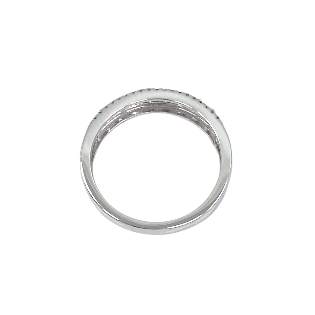 10ct White Gold Diamond Fancy Band Ring 0.40ct