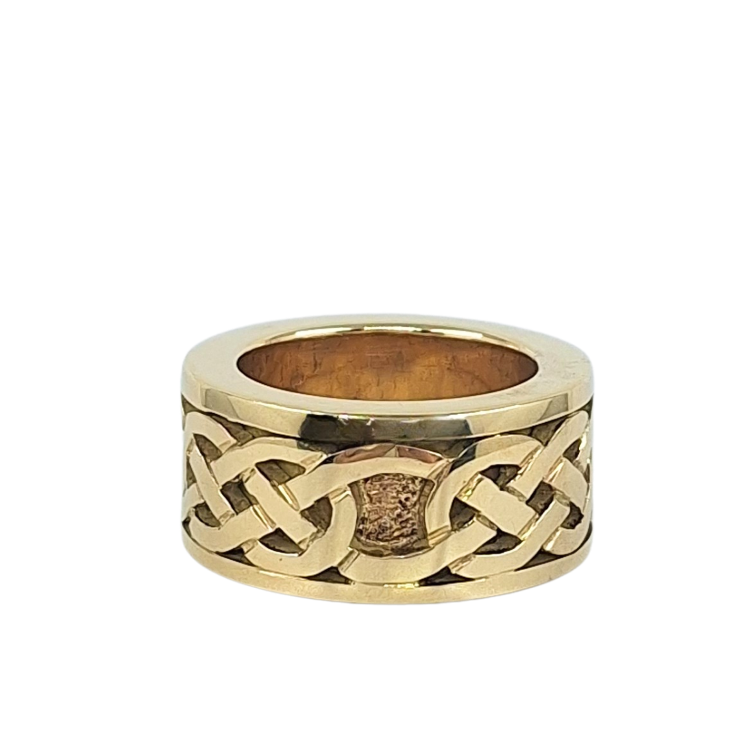 9ct Yellow Gold Celtic Style Band