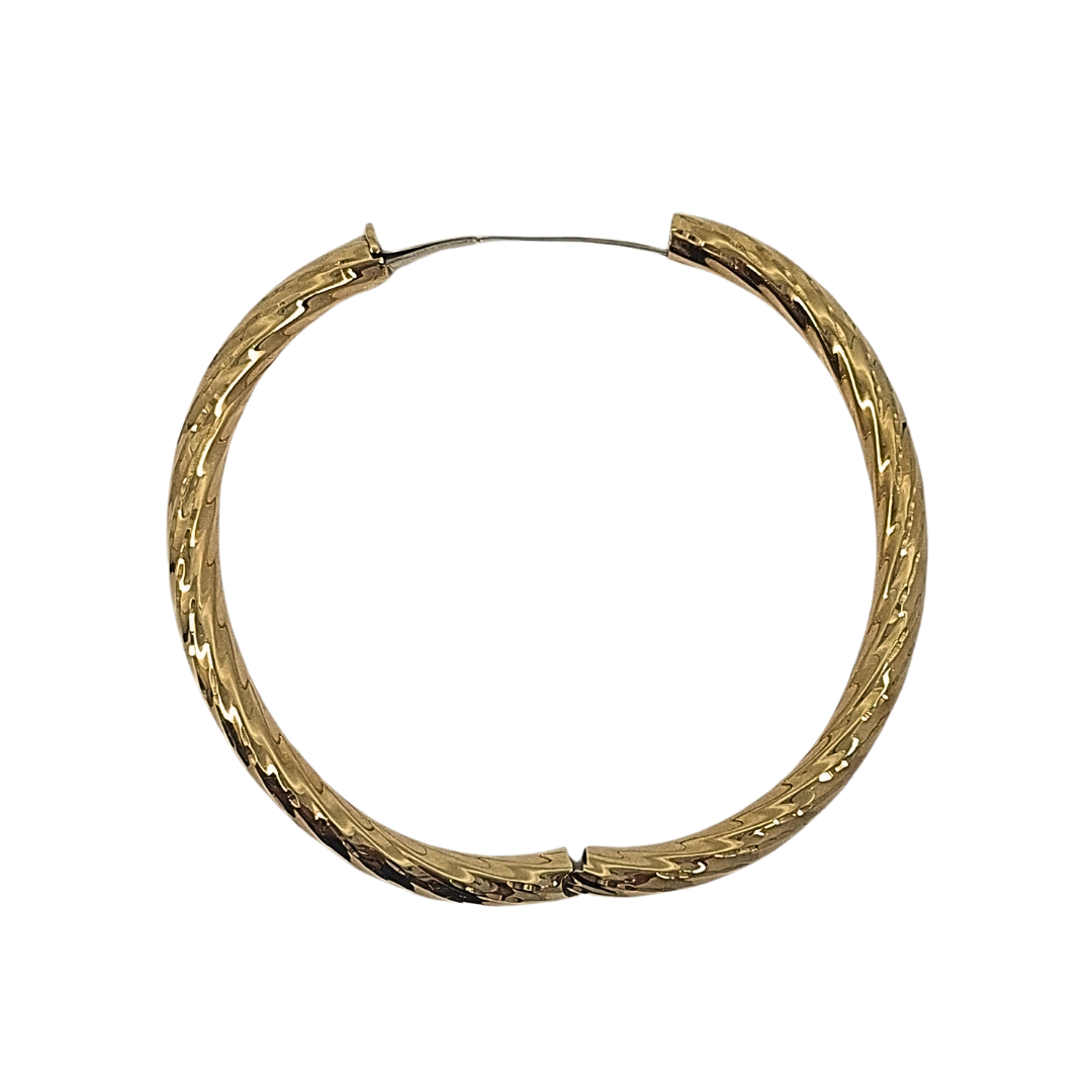 9ct Yellow Gold Expanding Hinged Bangle
