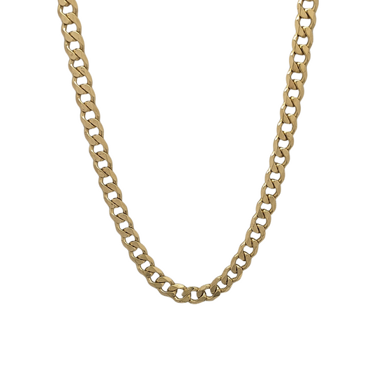 9ct Yellow Gold Curb Chain 24"
