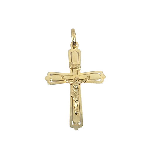 9ct Yellow Gold Crucifix