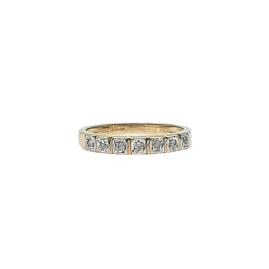9ct Yellow Gold Diamond Eternity Ring