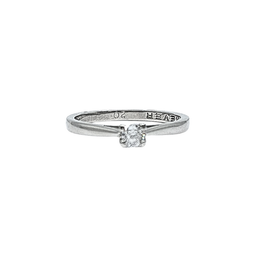 Platinum Forever Diamond Solitaire Ring 0.20ct