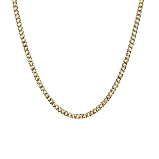 9ct Yellow Gold Curb Chain 20"