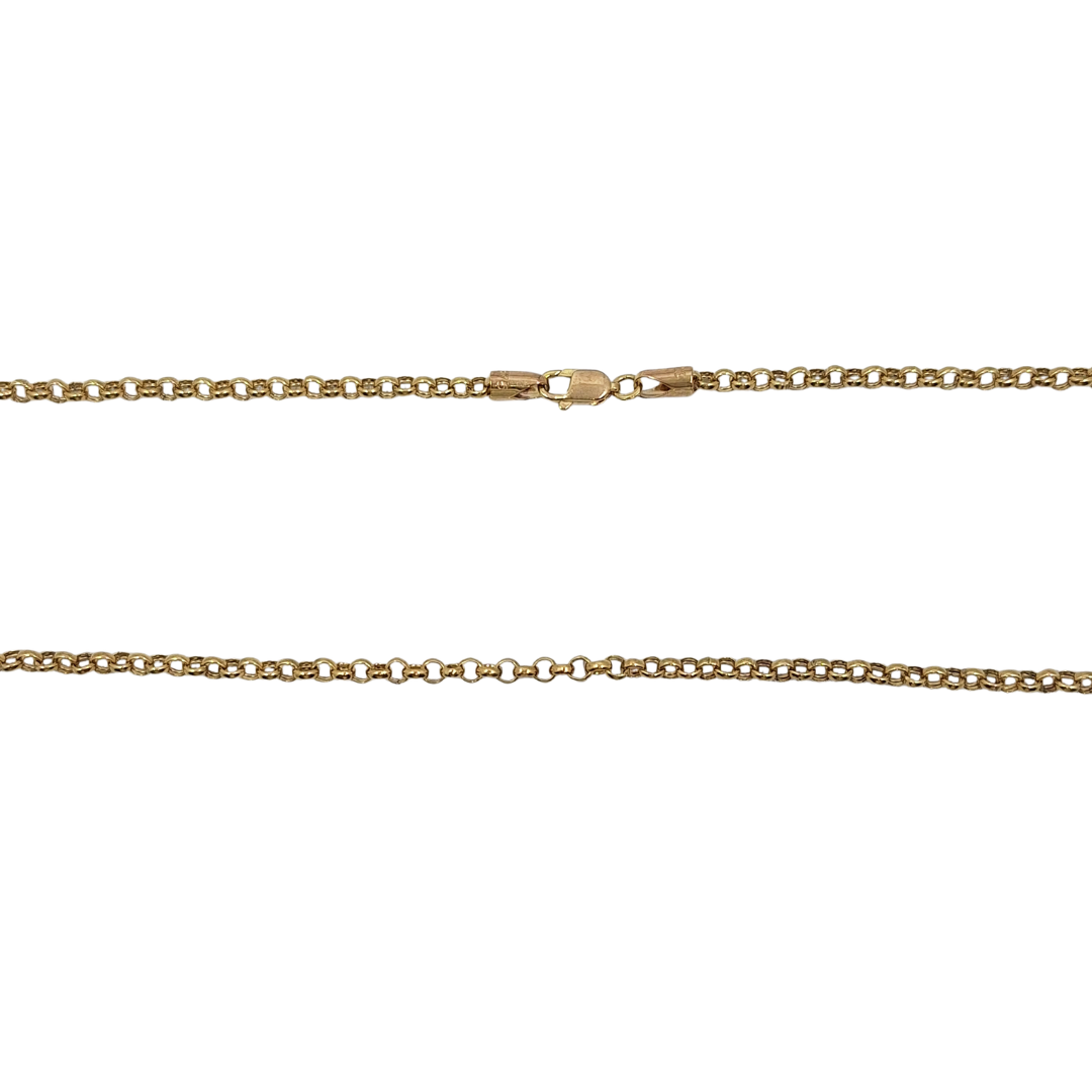 9ct Yellow Gold Belcher Chain 22"