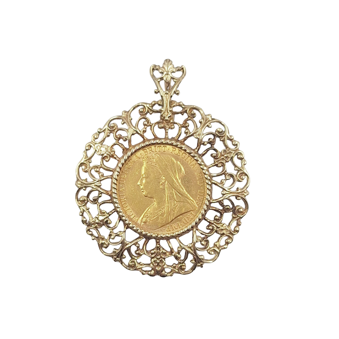 Full Sovereign 1895 Pendant