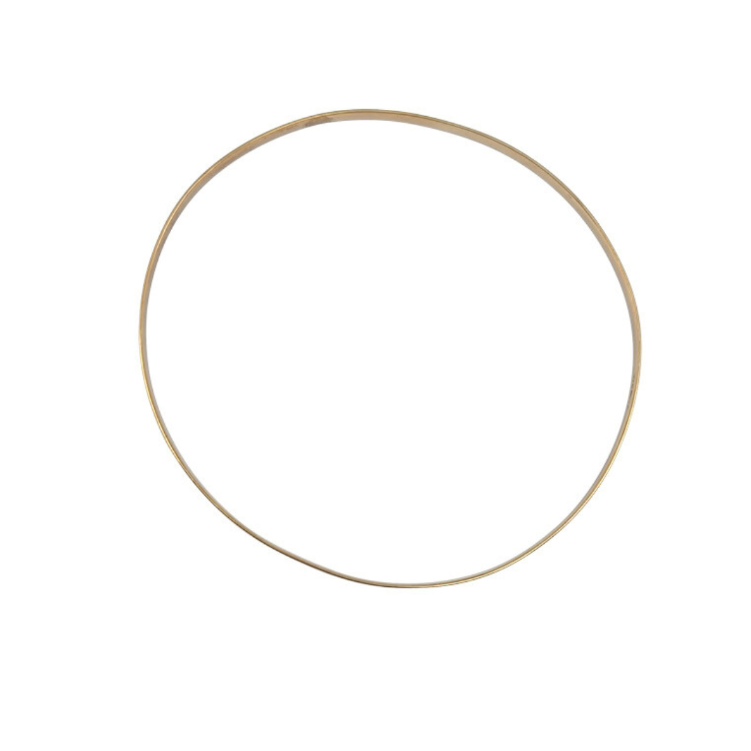 9ct Yellow Gold Patterned Slave Bangle