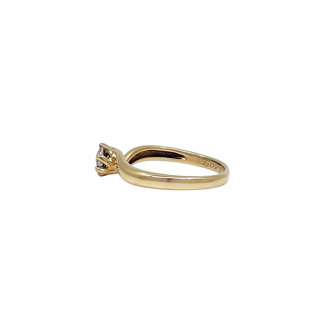 18ct Yellow Gold Diamond cluster Ring 0.10ct