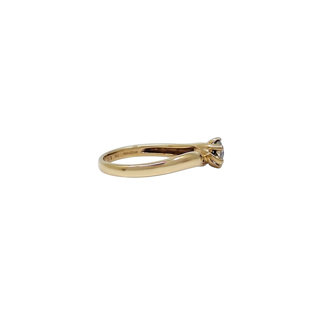 18ct Yellow Gold Diamond cluster Ring 0.10ct
