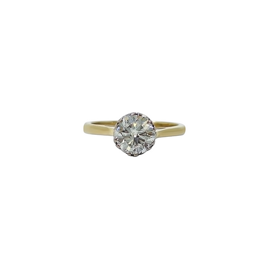 18ct Yellow Gold Diamond Solitaire Ring 1.10ct