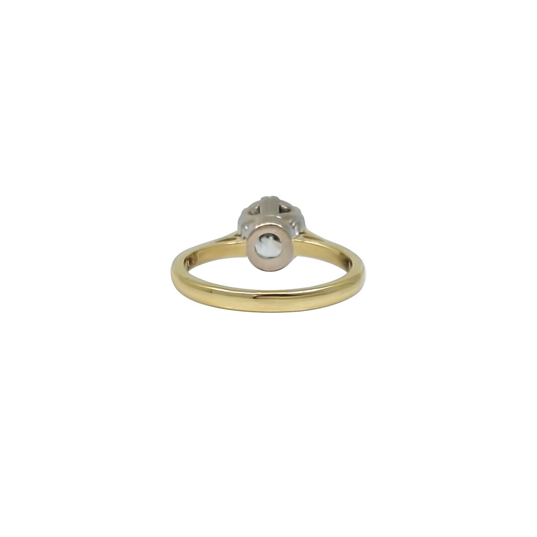 18ct Yellow Gold Diamond Solitaire Ring 1.10ct