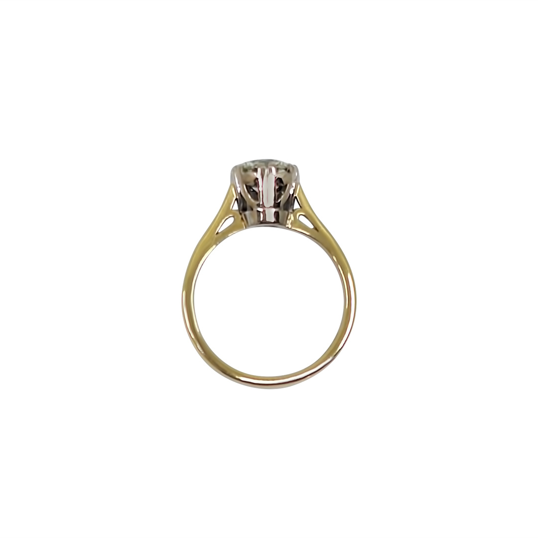 18ct Yellow Gold Diamond Solitaire Ring 1.10ct