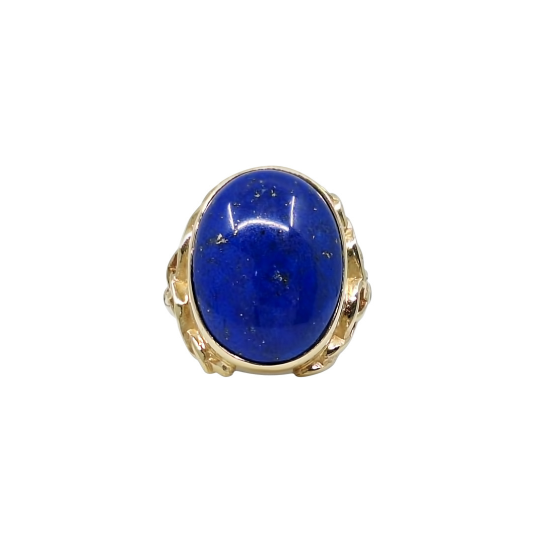9ct Yellow Gold Lapis Ring