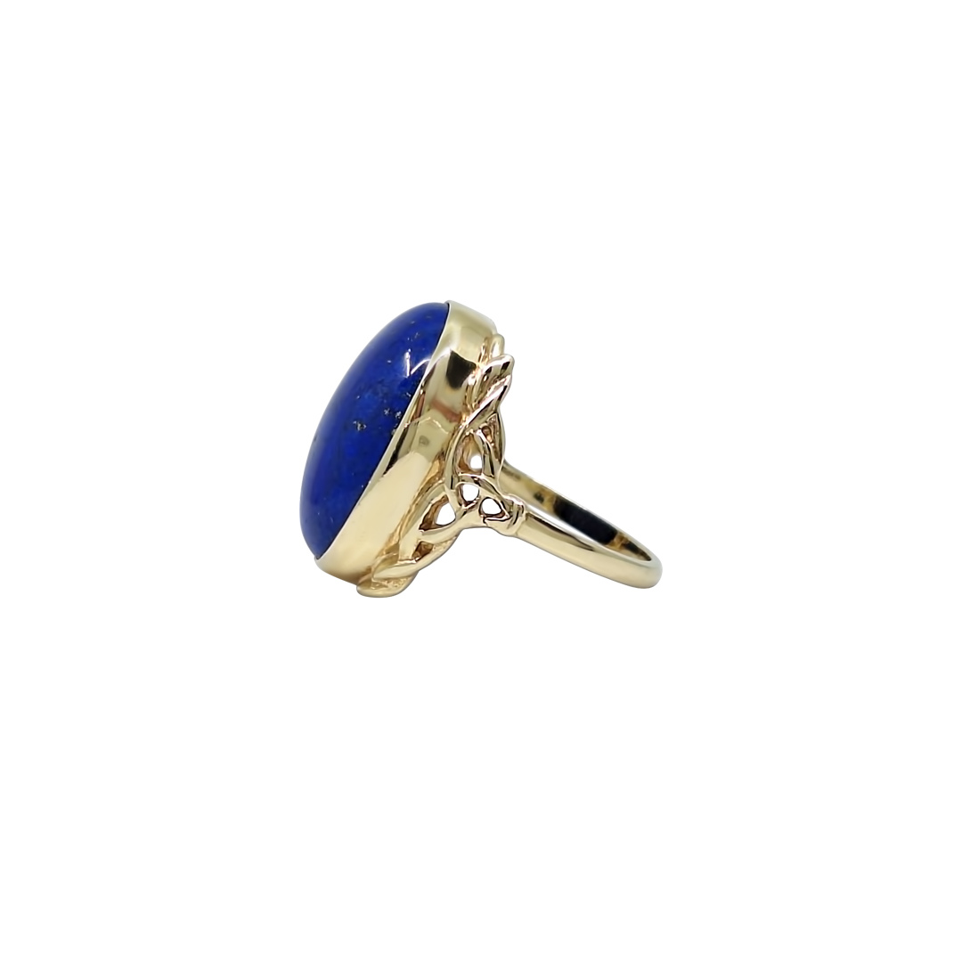 9ct Yellow Gold Lapis Ring