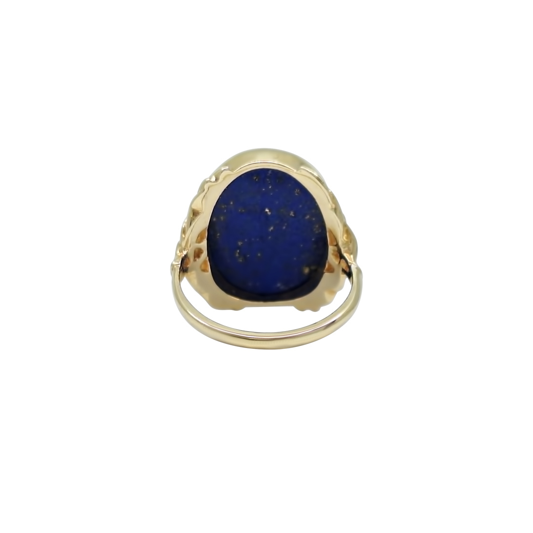 9ct Yellow Gold Lapis Ring