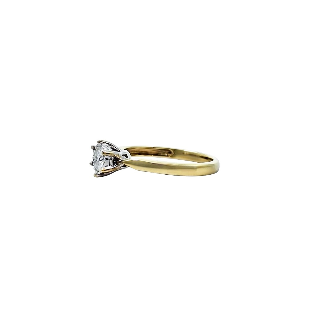 9ct Yellow Gold Diamond Solitaire Ring 0.25ct