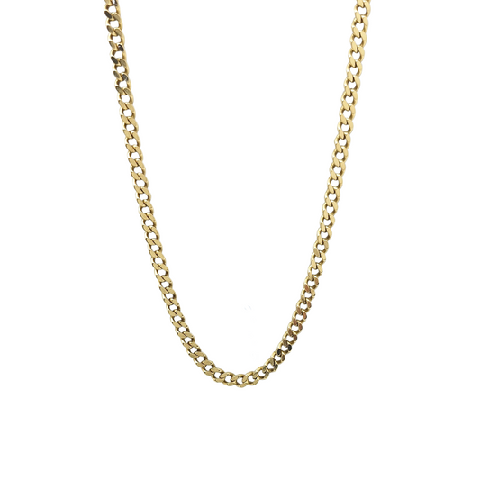 9ct Yellow Gold Curb Chain 23"