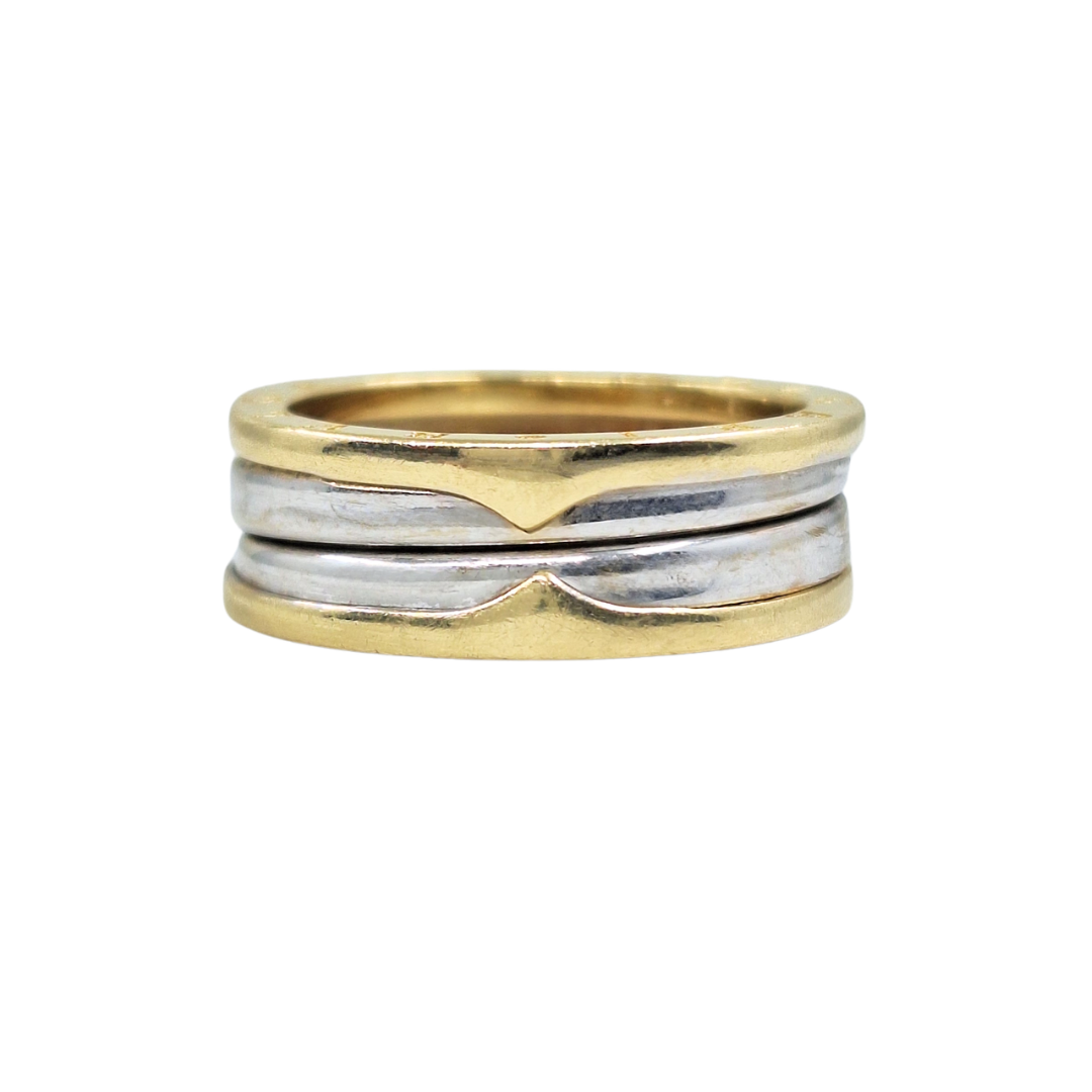 14ct Yellow & White Gold Bulgari Style Ring