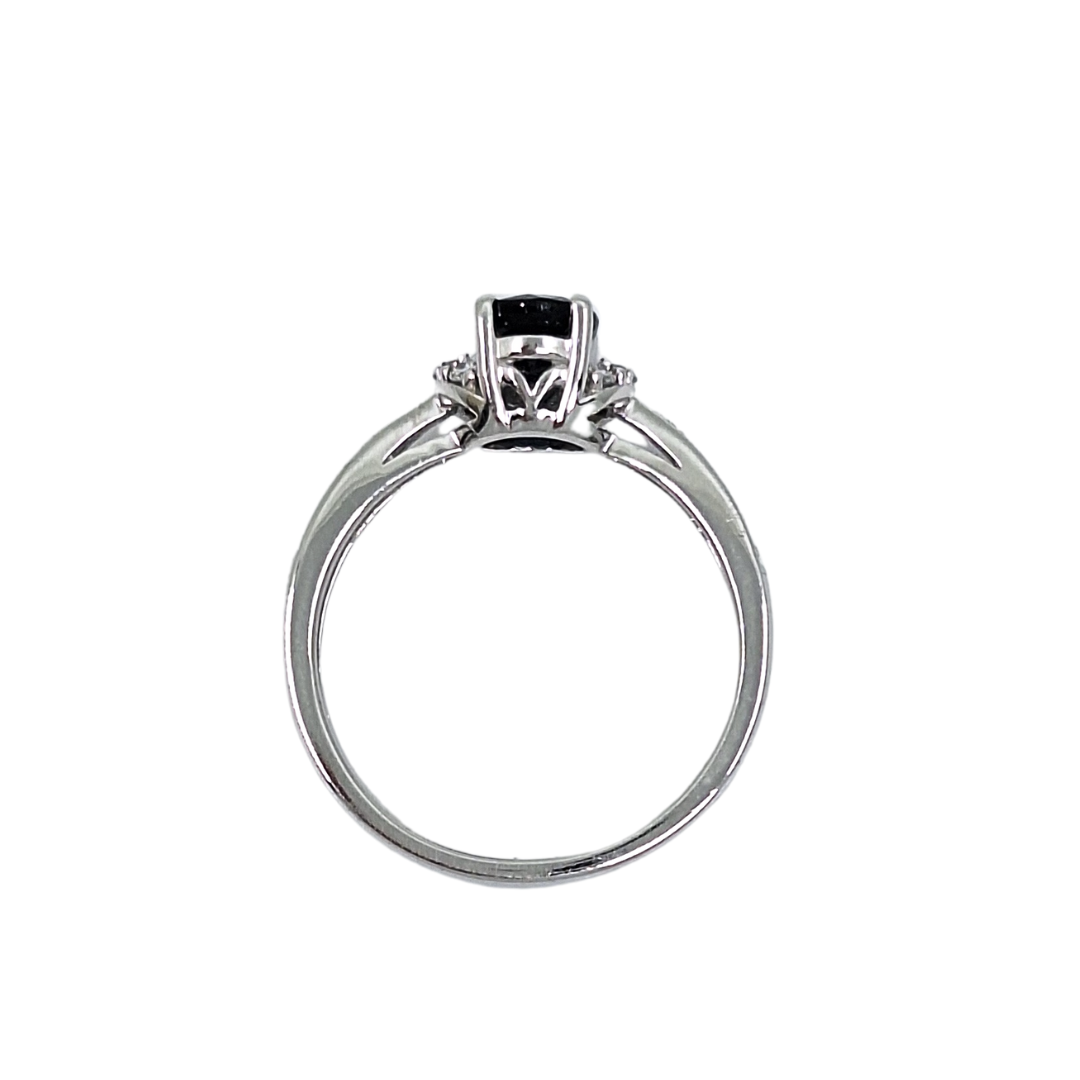 18ct White Gold Sapphire and Diamond Ring