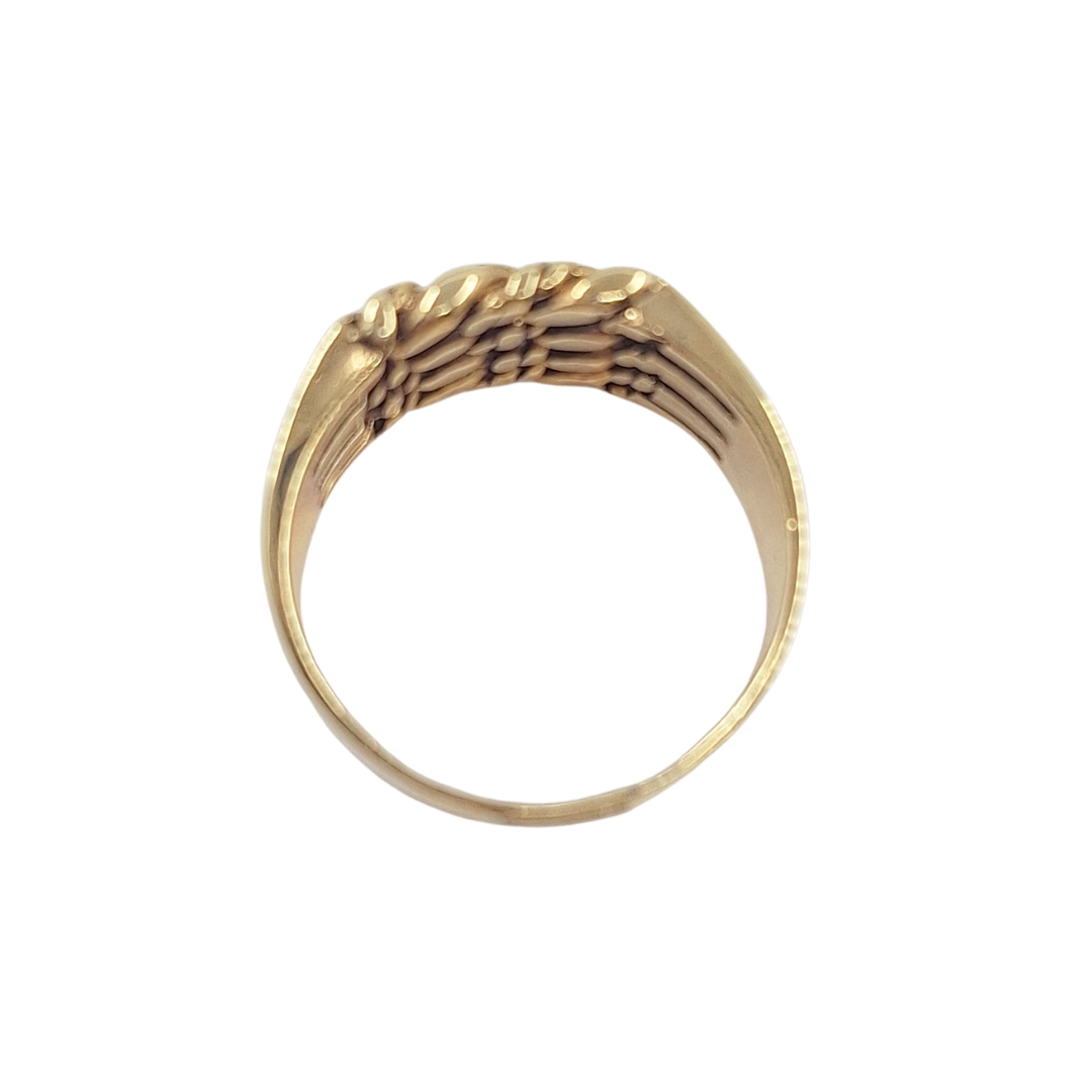 9ct Yellow Gold 4 Row Twist Ring