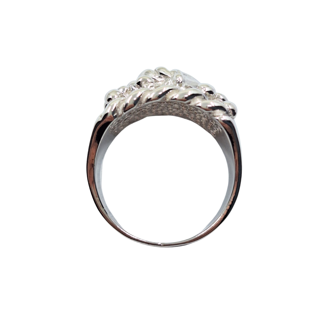 Silver Horsehead Keeper Ring