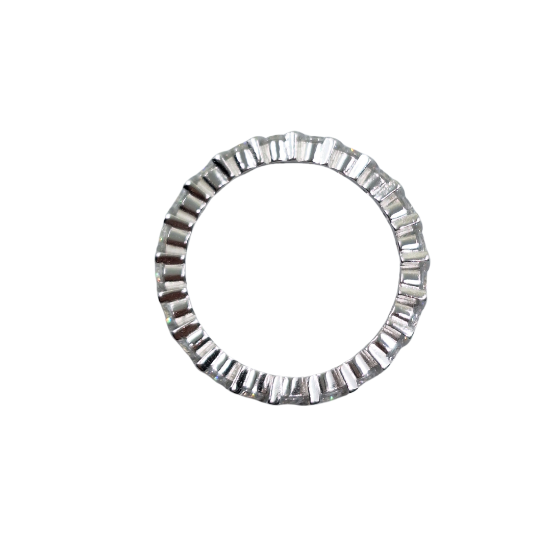Silver Cubic Zirconia Full Eternity Ring