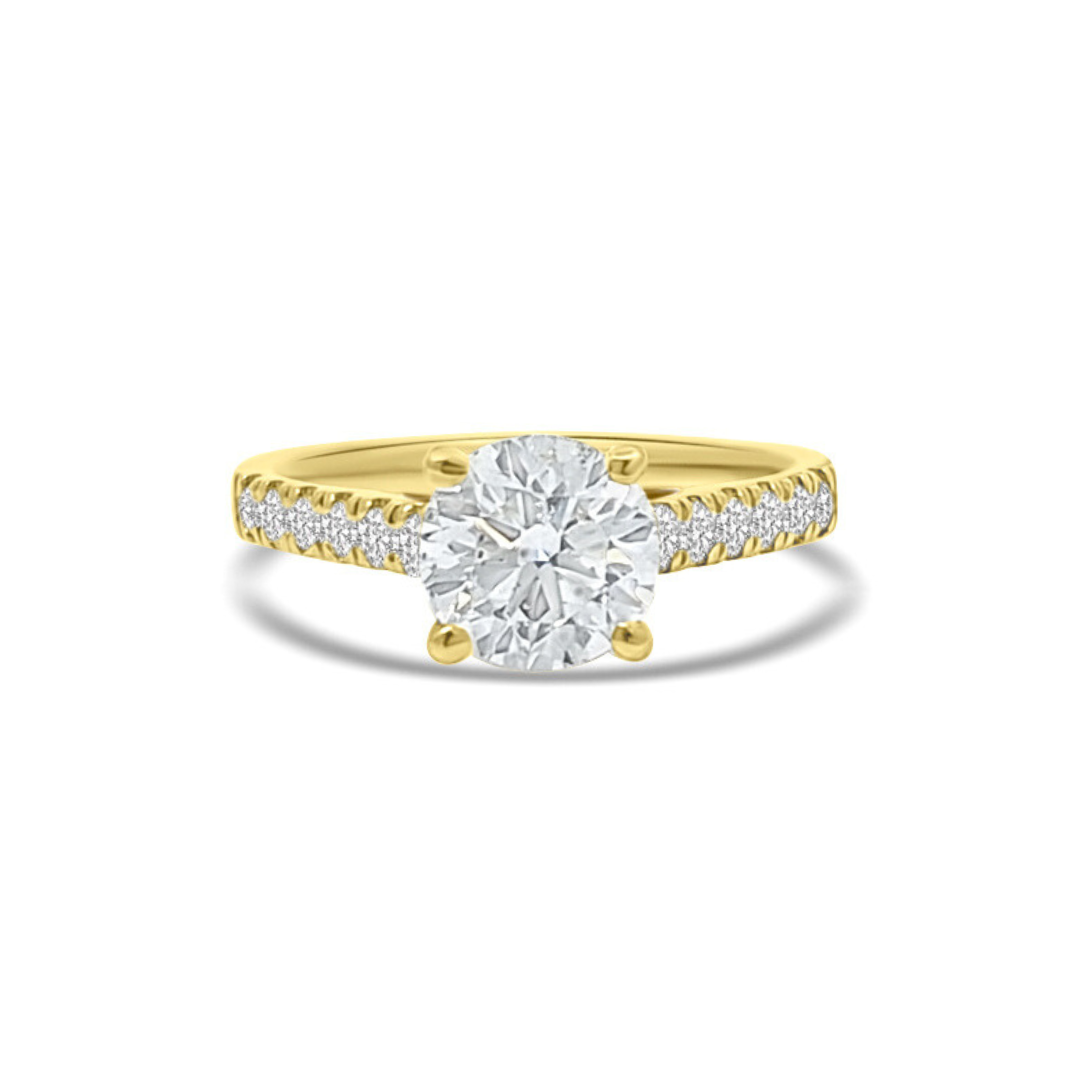 Yellow Gold Ethical Diamond Ring 1.50ct