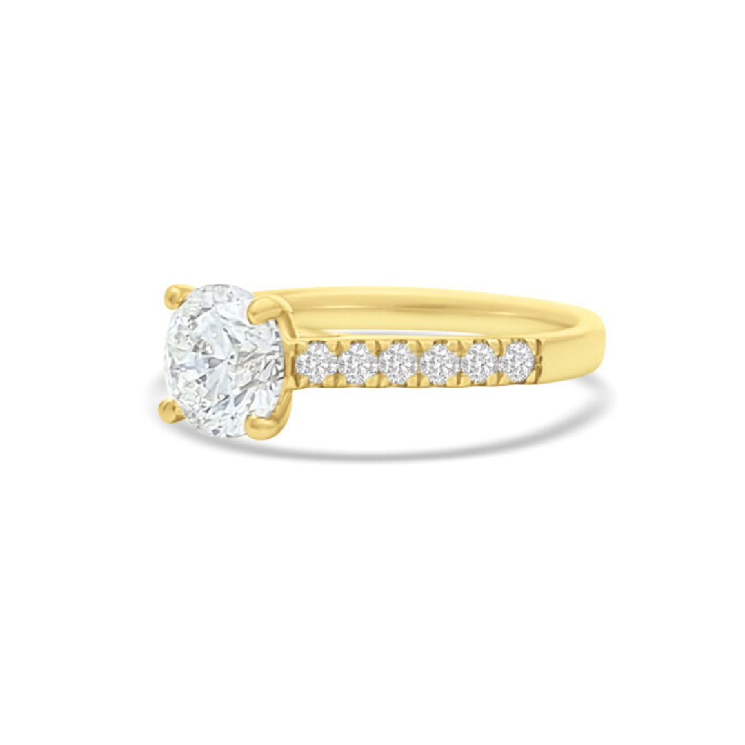 Yellow Gold Ethical Diamond Ring 1.50ct