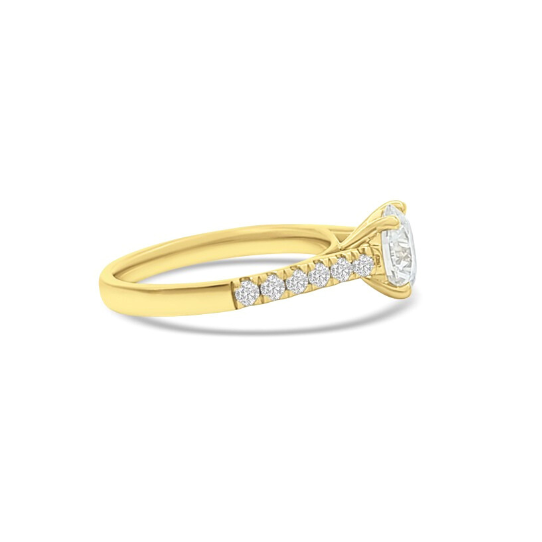 Yellow Gold Ethical Diamond Ring 1.50ct