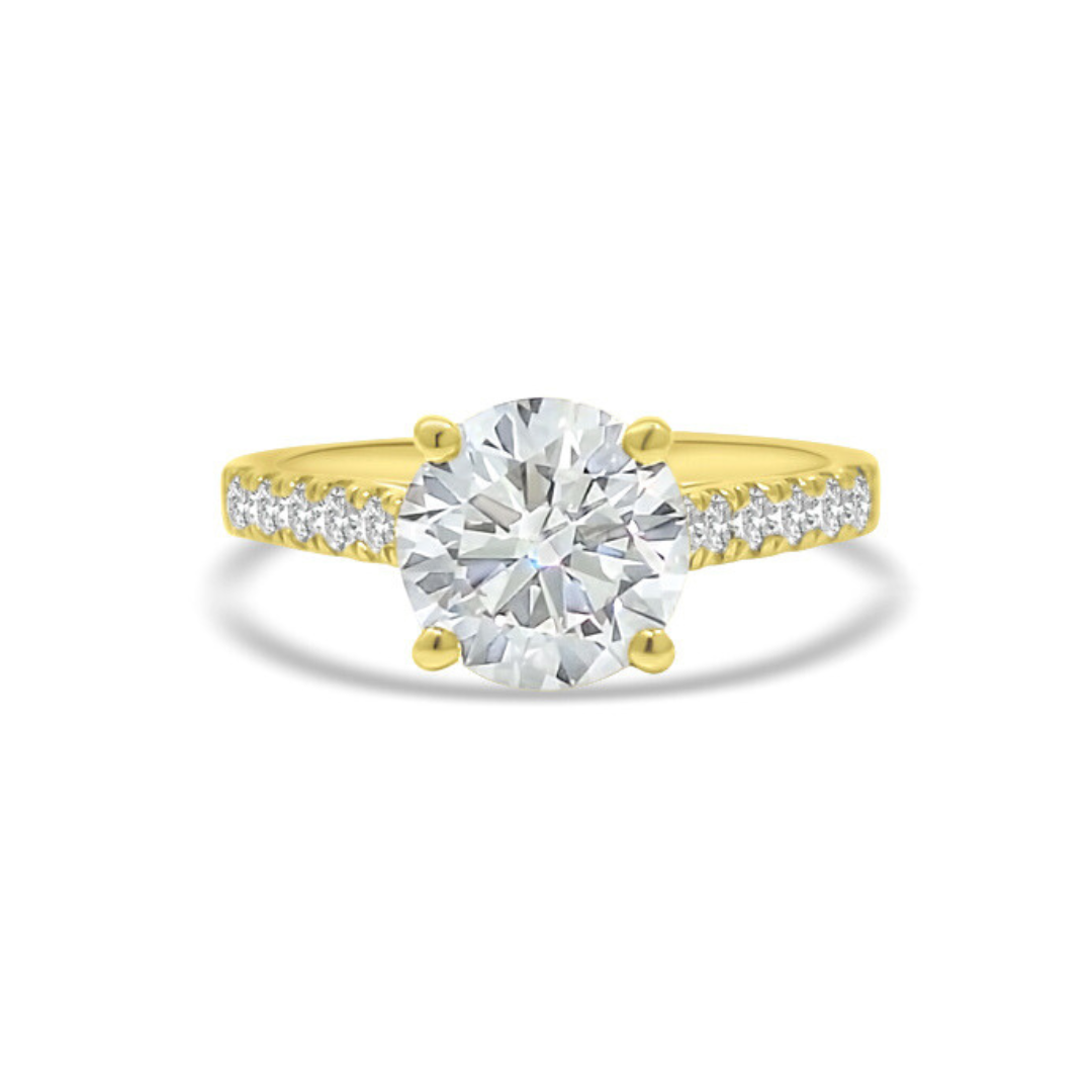 Yellow Gold Ethical Diamond Ring 2.00ct