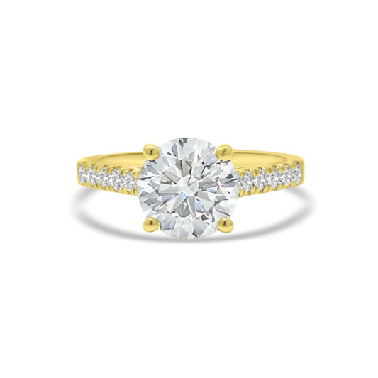 Yellow Gold Ethical Diamond Ring 2.00ct
